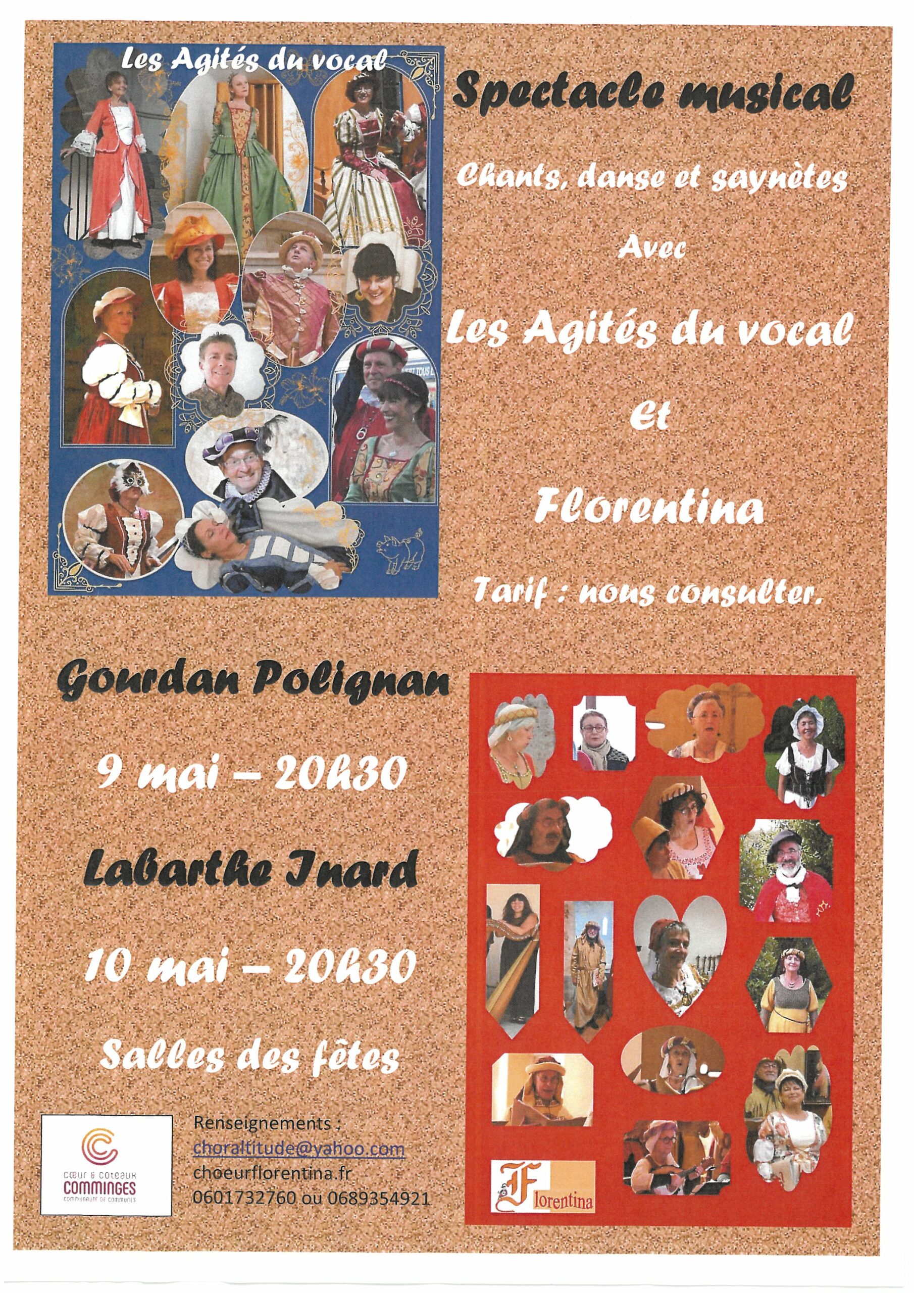 Les agités du vocal – Spectacle musical le 9 mai à 20h30 à Gourdan-Polignan