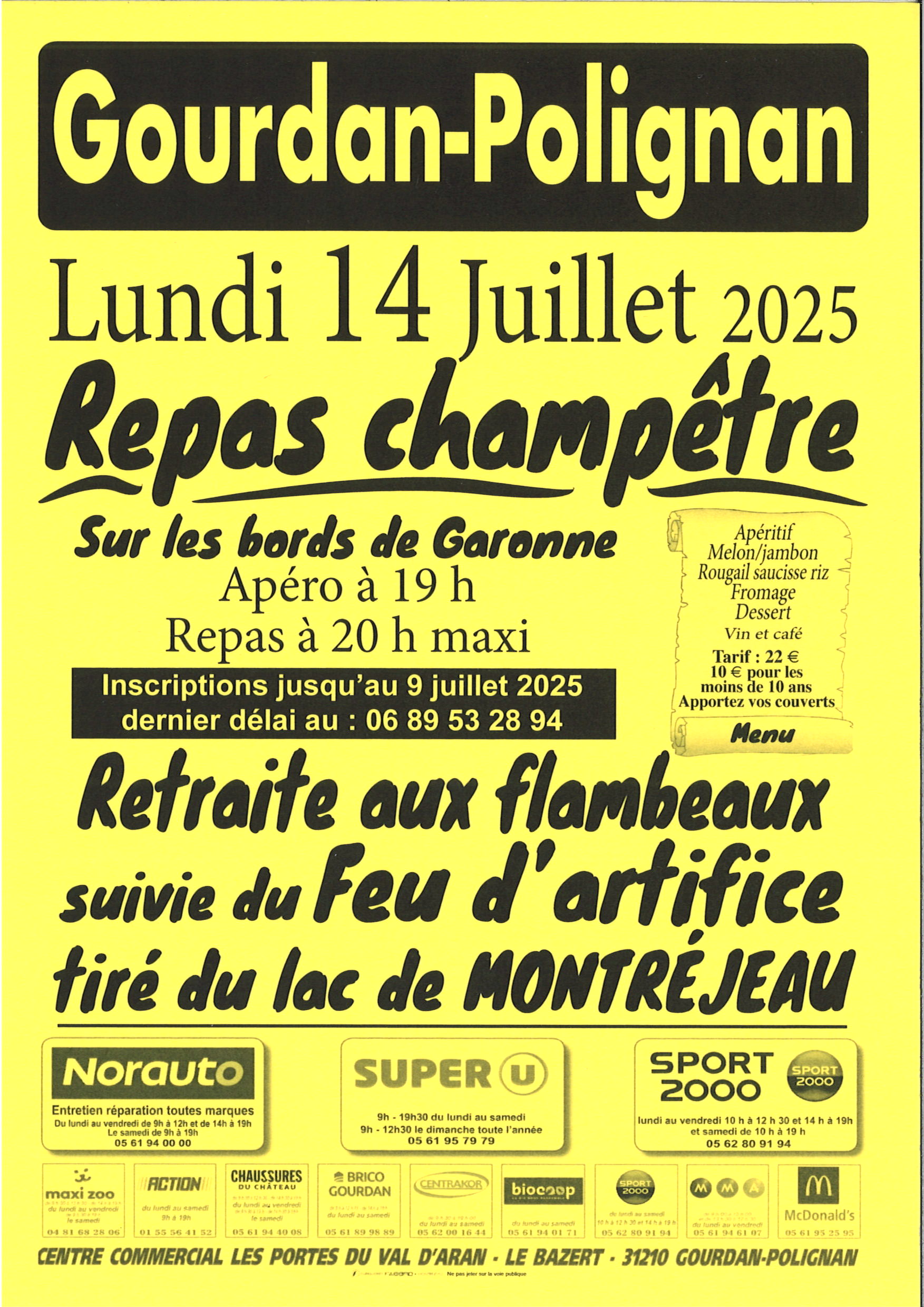 14 juillet 2025 – Repas champêtre sur les bords de Garonne