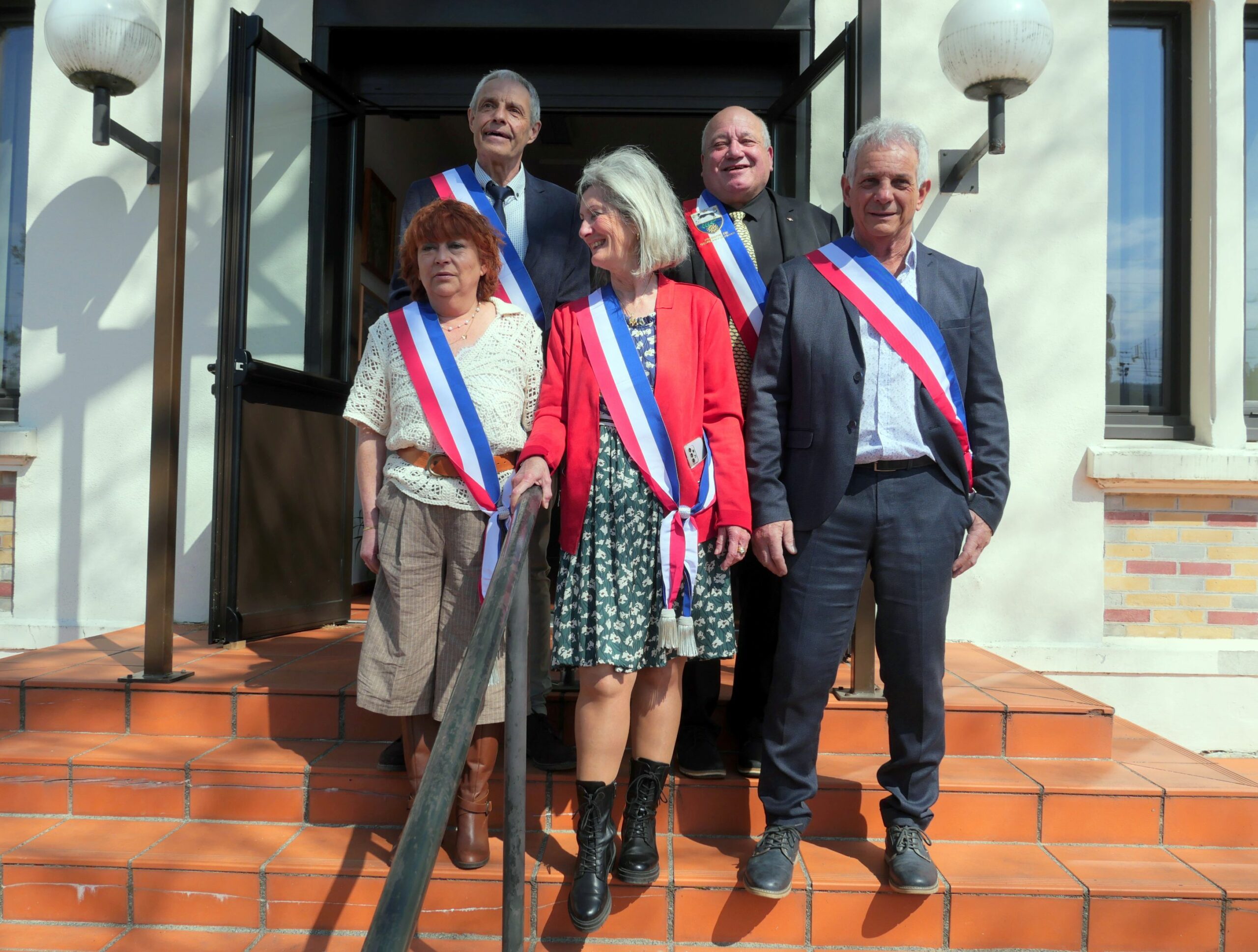 M. le Maire et ses 4 adjoints