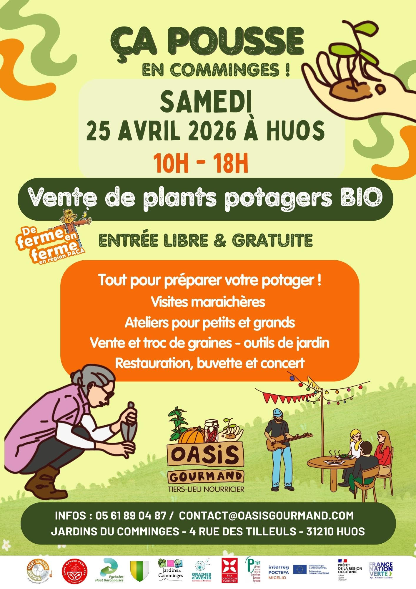 Ça pousse en Comminges le 25 avril 2026 !