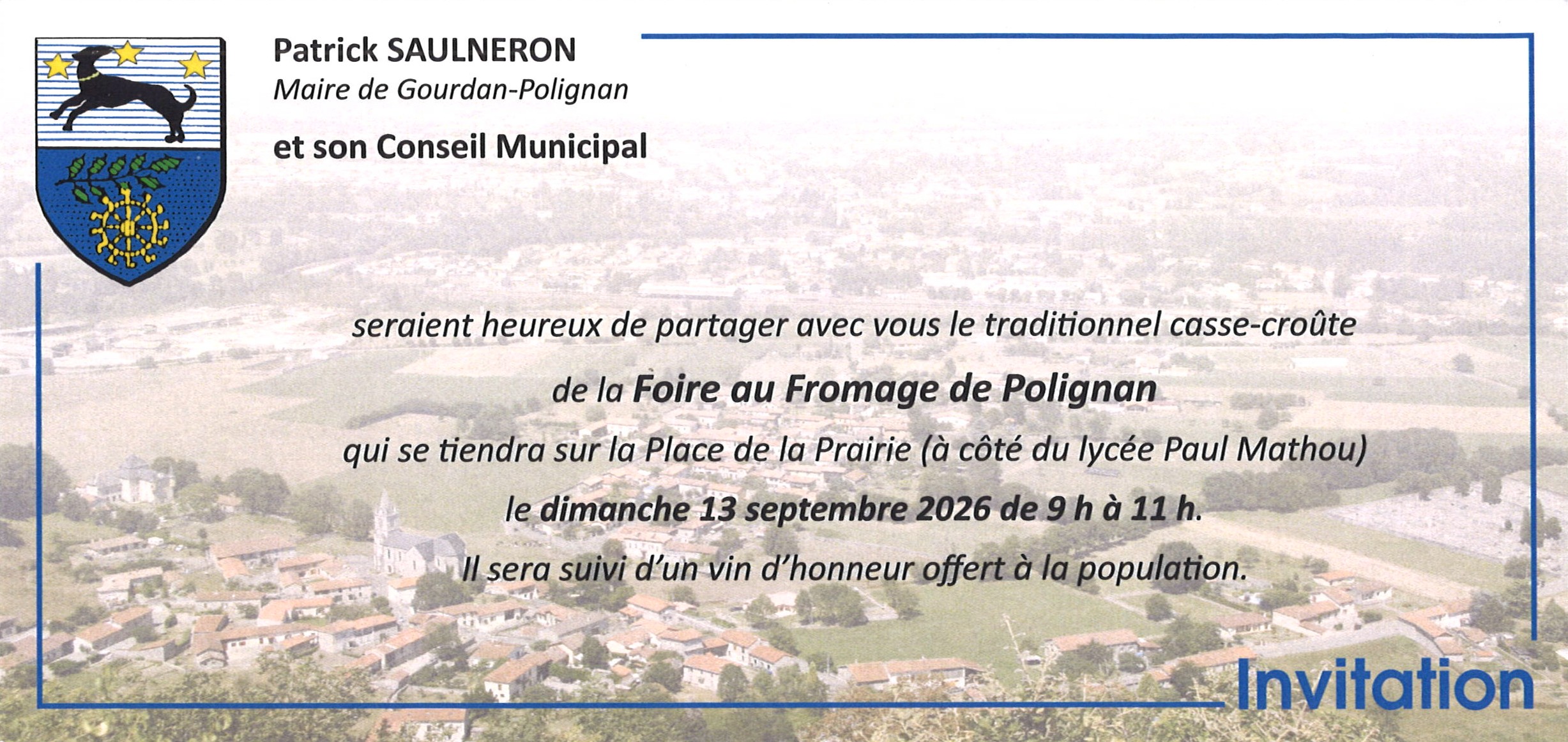 Foire aux fromages le 13 septembre 2026