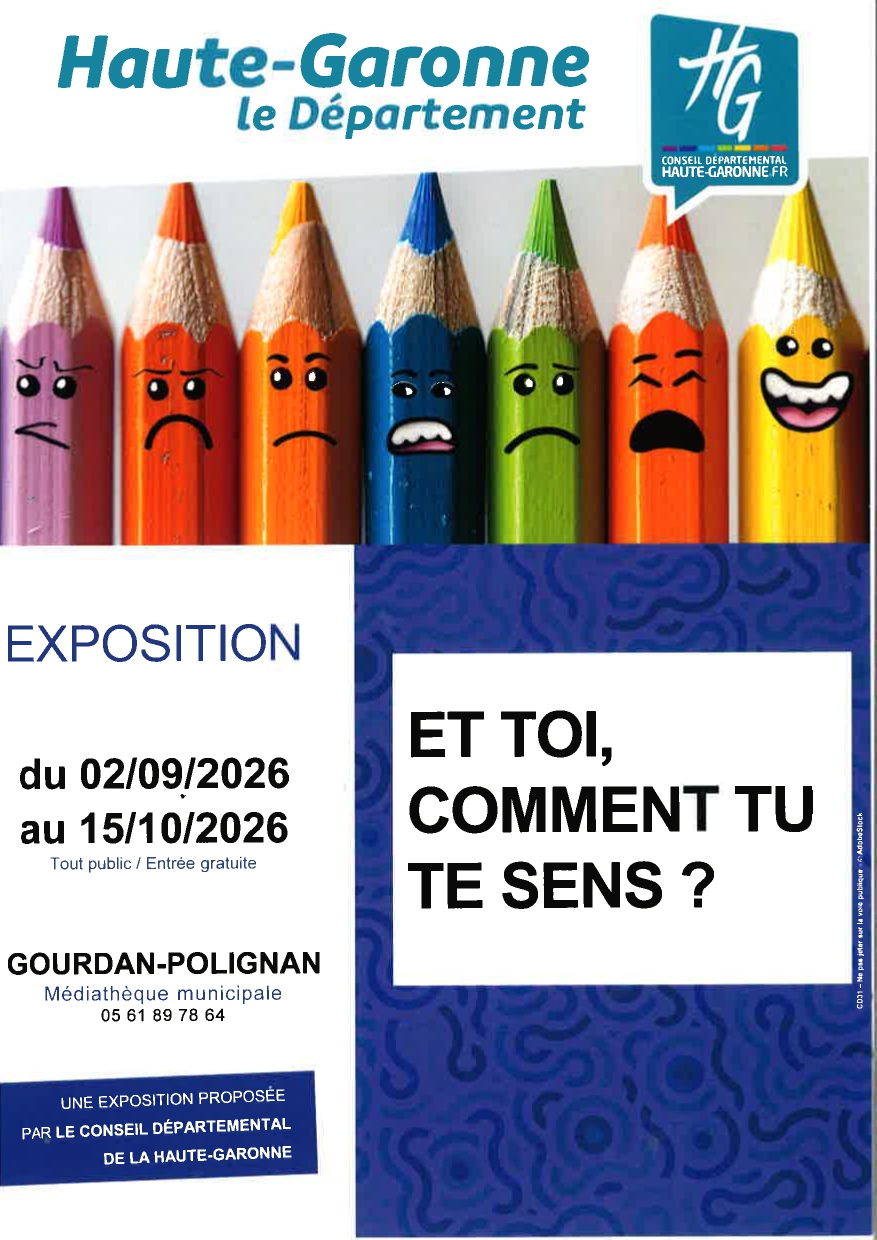 Exposition à la médiathèque de Gourdan-Polignan du 02/09/2026 au 15/10/2026